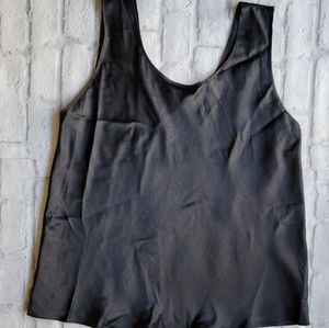 Black Satin Lingerie Top Size 2X